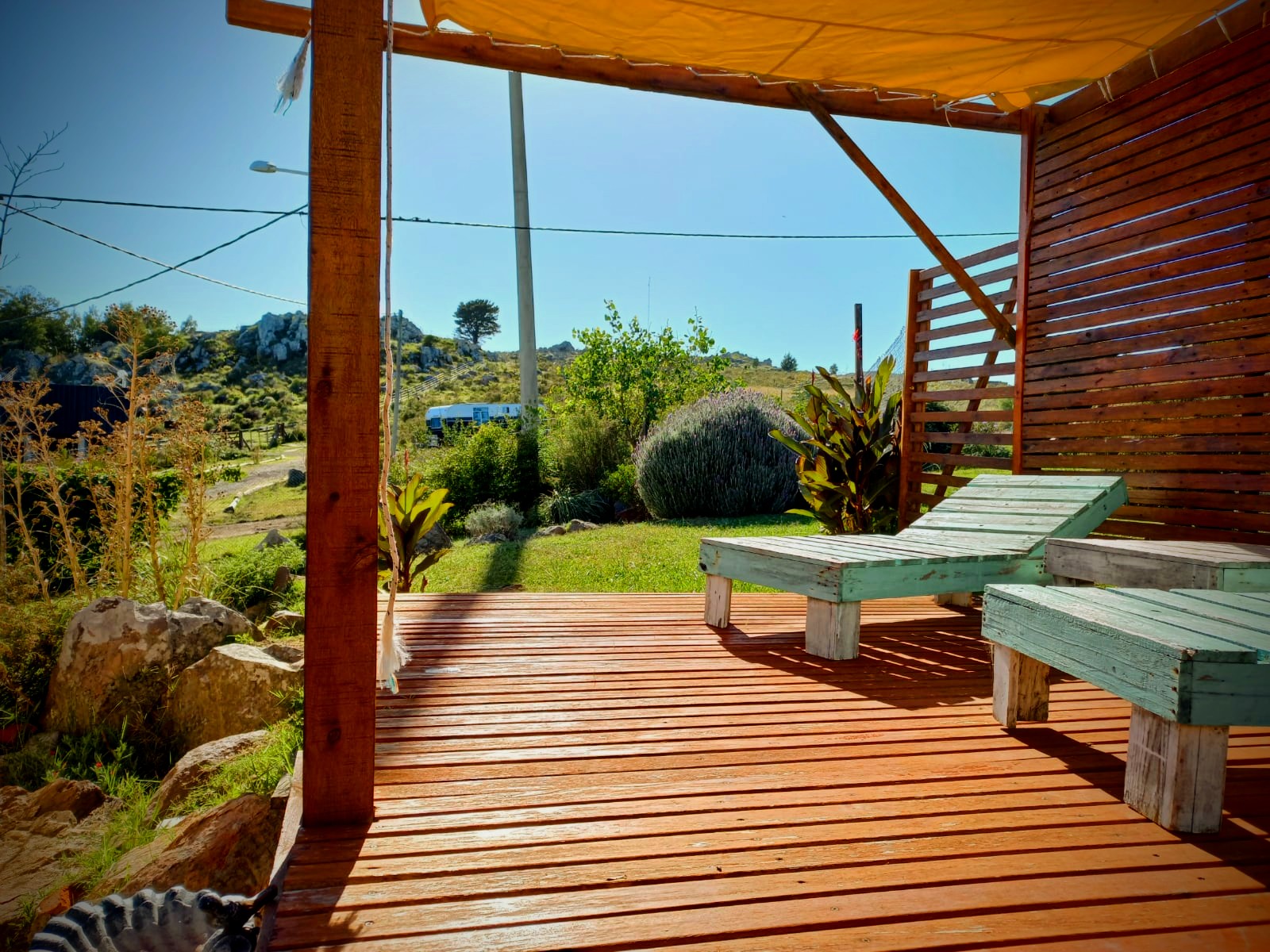 Petit cabaña entorno serrano. Espacio verde 🌿🌿 uso exclusivo. Solarium