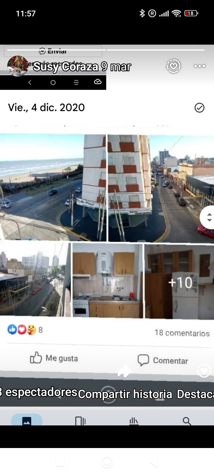 Dto frente al mar y a las 2 peatonales