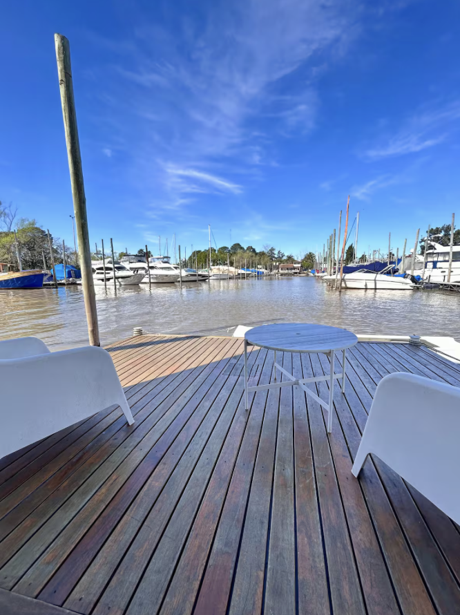 Casita del agua Yemanjá | Con terraza y vista abierta al río
