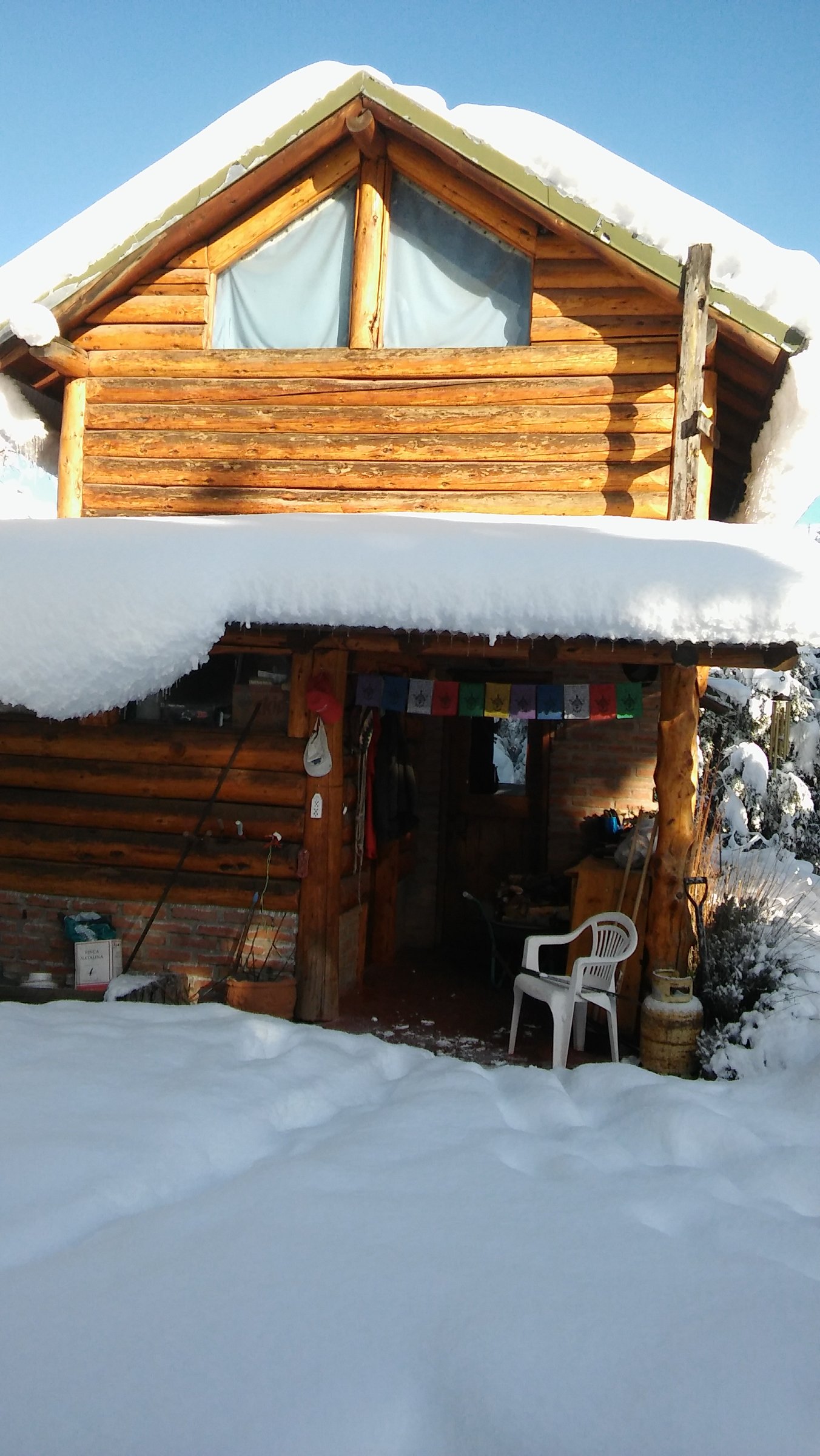 Cabaña de troncos en el bosque de villa lago gutierrez- Bariloche-