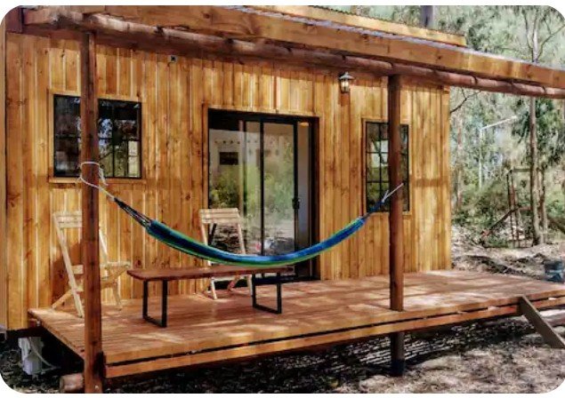 Hermosa cabañita estilo tiny house rodeada de naturaleza ideal para desconectar