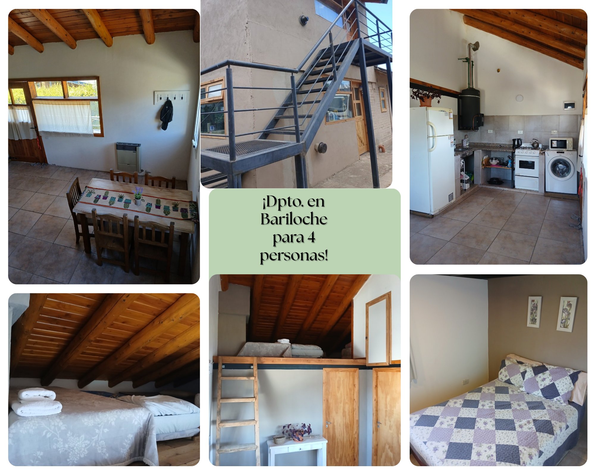 🌟Adorable departamento a 5 min. de la terminal y a 15 min. Del aeropuerto de la ciudad de Bariloche! 💖